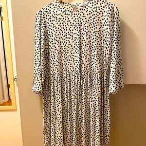 Zara Black and White Polka Dot dress